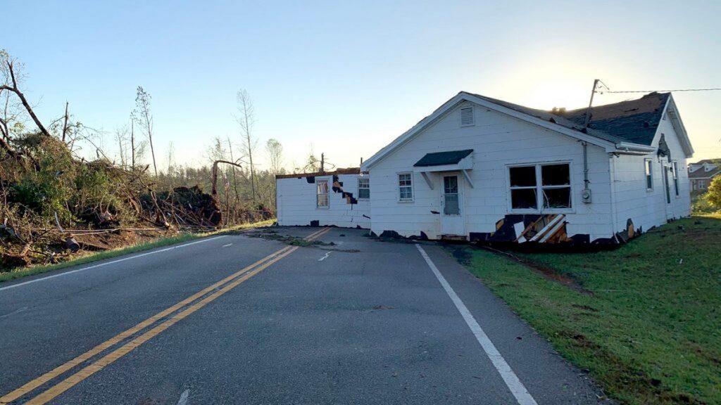 Tornado in lifts house, drops it on middle of road as deadly